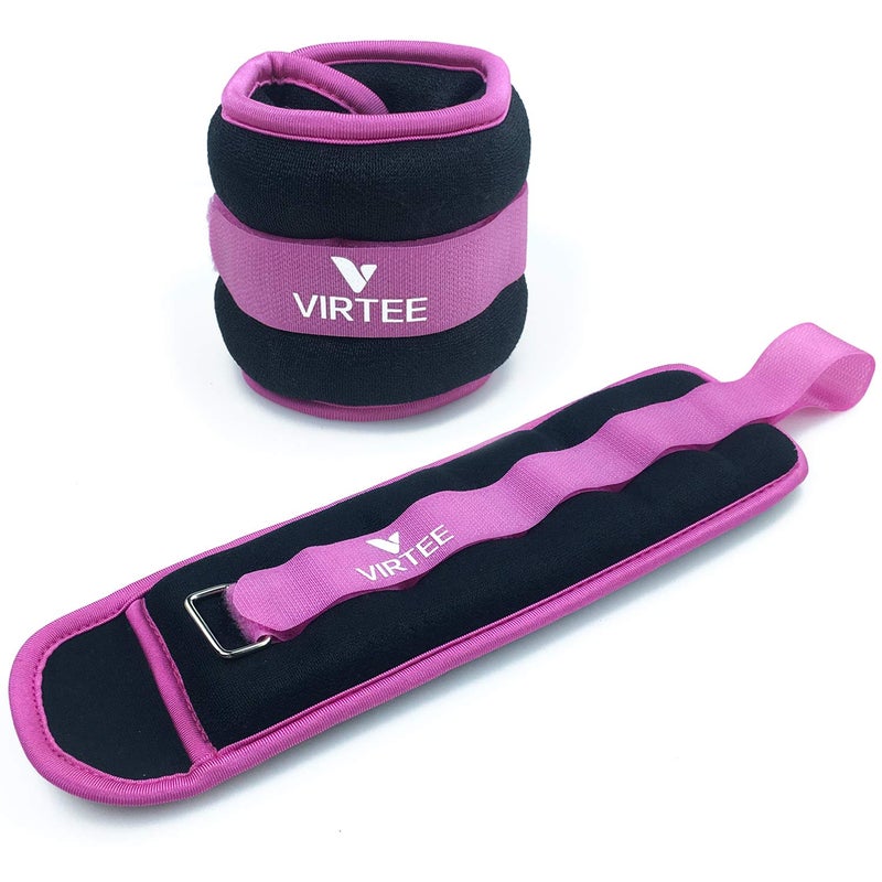 Virtee Ankle/Wrist Weights for Women, Men, Kids - Arm Leg Weights Set with Adjustable Strap - Running, Jogging, Gymnastic, Physical Therapy, Fitness - Choice of 1 lb 2 lbs 3 lbs 4 lbs 6 lbs 8 lbs 10 lbs - Image 1